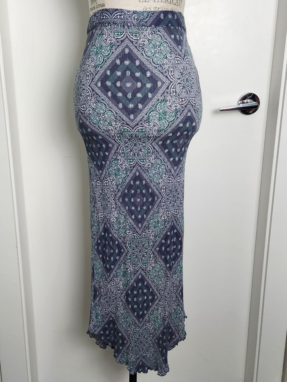 Roxy Paisley Maxi Skirt Vintage Small